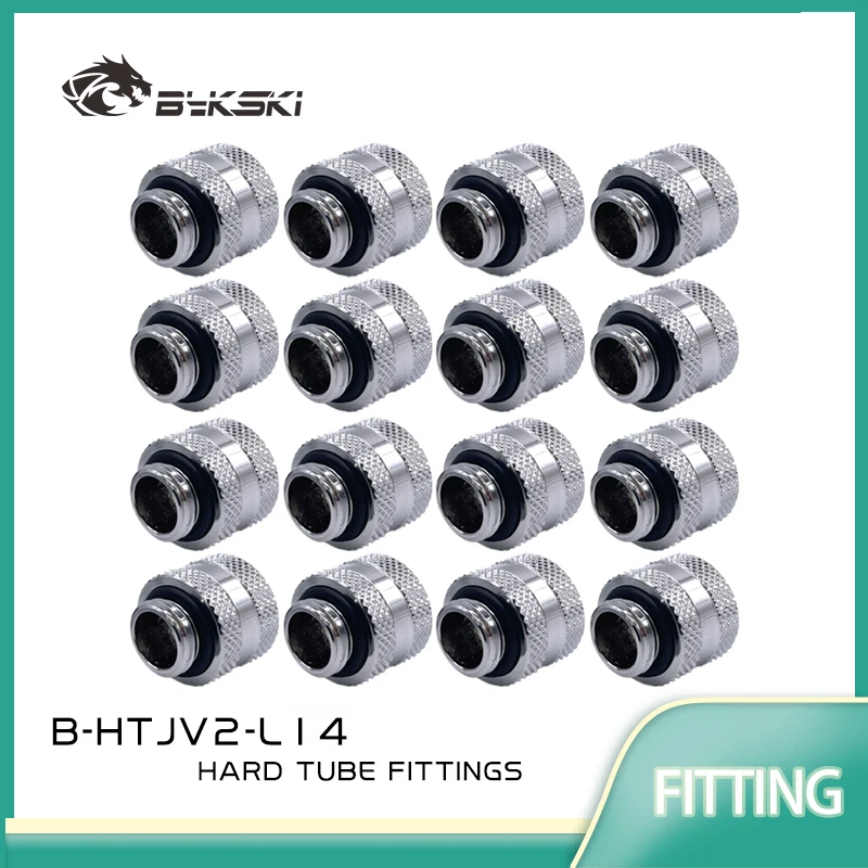 

Bykski 16/12pcs Hard Tube Fitting OD16mm OD14mm OD12mm Hand Compression Brass G1/4'' Joint Use for Acrylic PETG PMMA Rigid Pipe