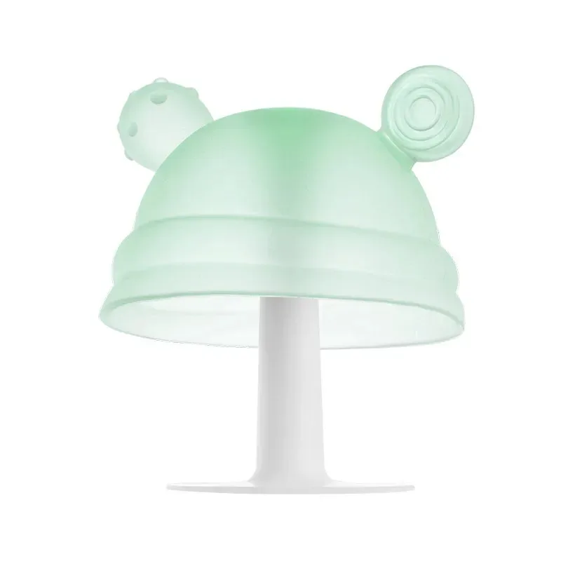 Mushroom Shape Silicone Toothpaste Stick, Portable Tooth Cleaning Stick For Kids Adults, Fun Design Dental Care Tool