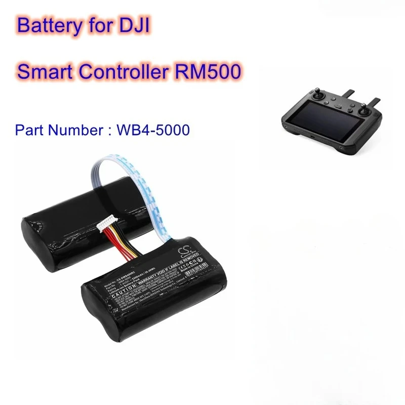 

Remote Controller Battery 7.4V/5200mAh WB4-5000 for DJI Smart Controller RM500