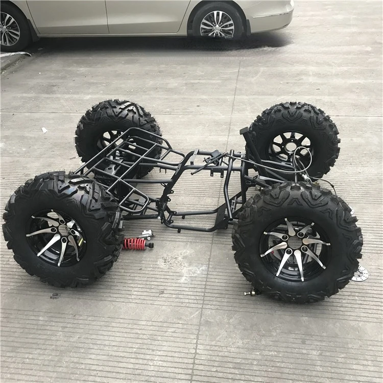 ATV Four Wheel FOR Bull Beach Bike Complete Set of Frame Accessories Main Frame Front and Rear Suspension with 8-12 inch Tire