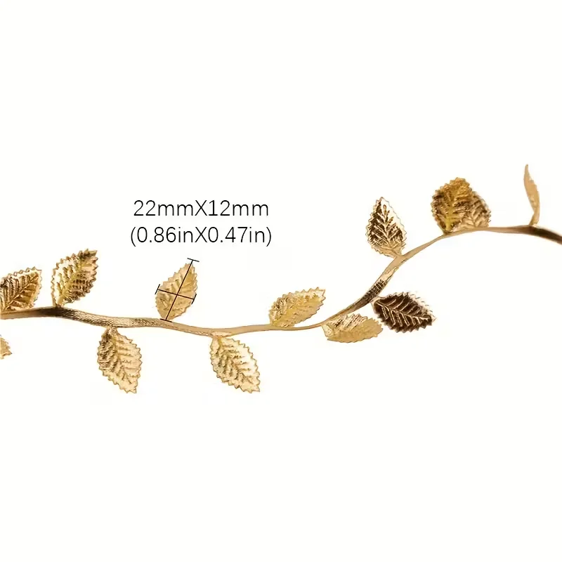 

1pc Artificial Small Leaf Rope Wreath Plant Vine Gold Vines Leaves String Trim Ribbon Christmas Diy Decoration Materials 10 M