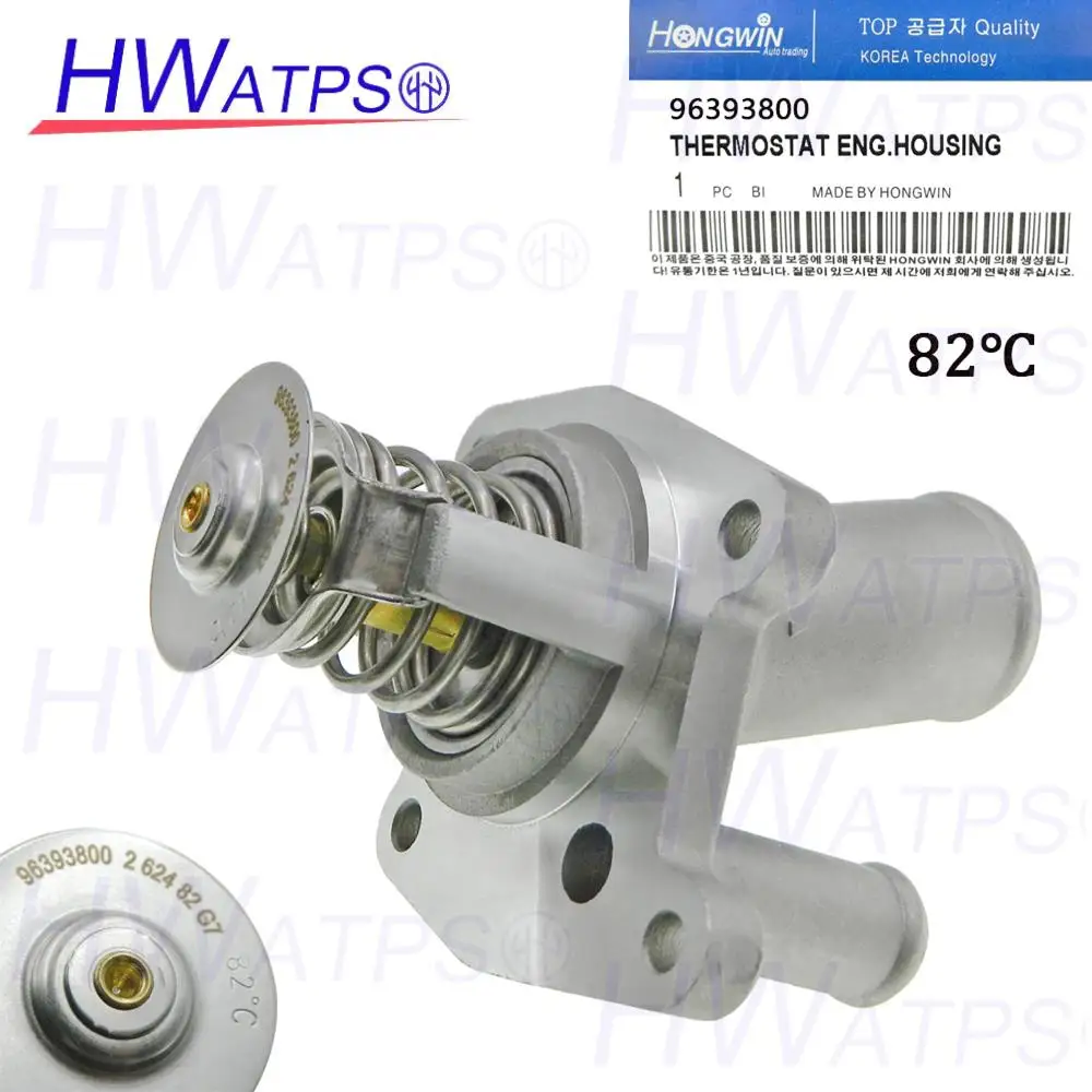 Conjunto de termostato de refrigerante compatible con Chevy Epica Daewoo Evanda Magnus para Suzuki Verona 2004-2006 96393800 17600-86Z00