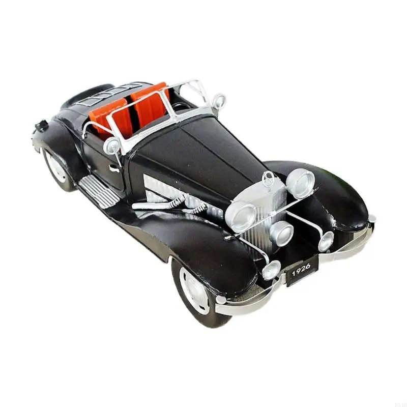 

KX4B Vintage Car Model Crafts Ornament Decor Convertible for Cars Desktop Decor