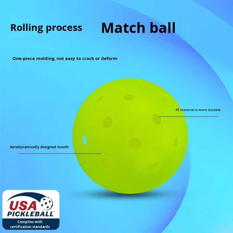 Direct High Quality Elastic One-Piece PE Pickleball for Competition Rotomolded Pickleball
