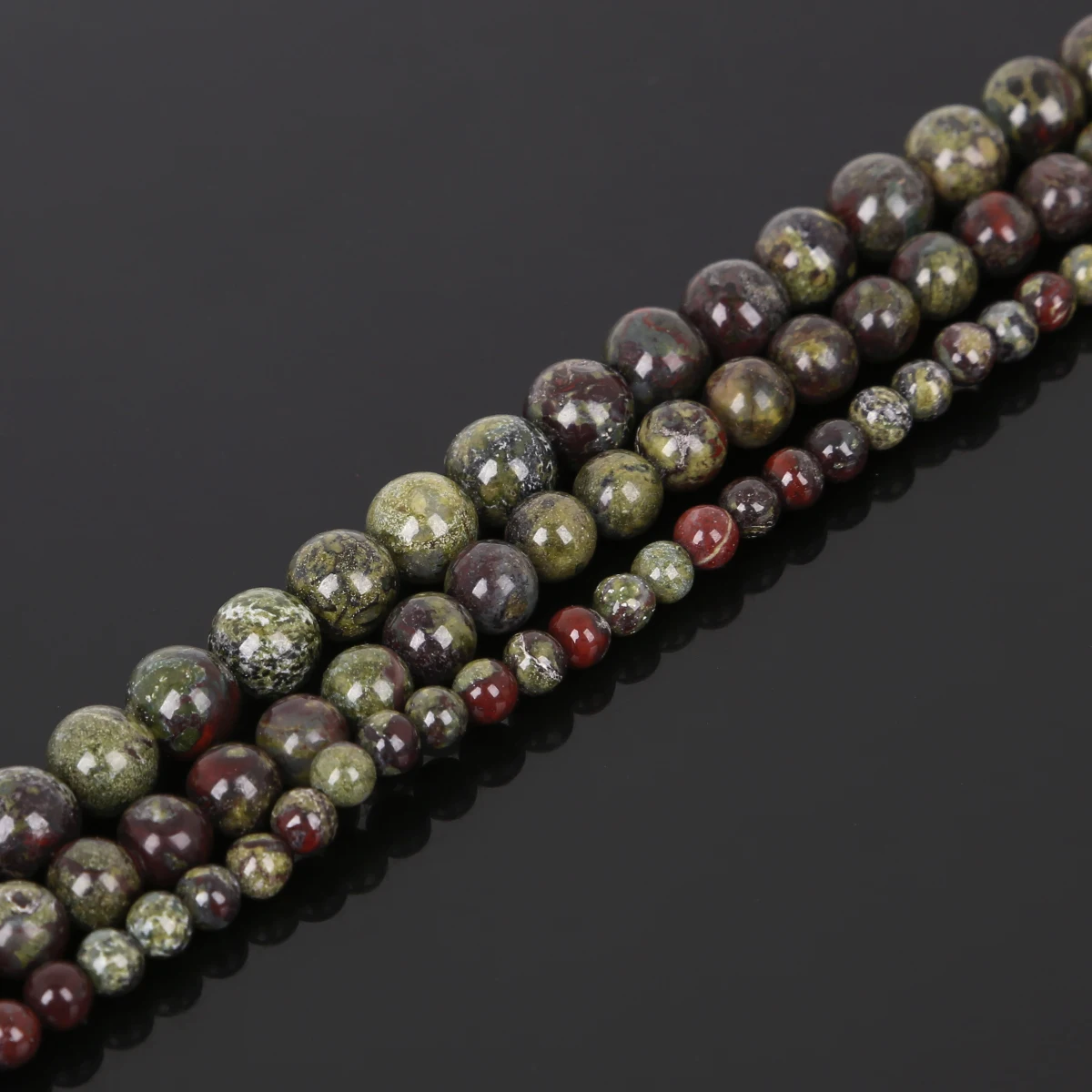 Naturstein-Drachenblutstein-Perlen, rund, lose, 4, 6, 8, 10 mm, für Schmuckherstellung, DIY-Halskette, Armband, Zubehör – Detail 6
