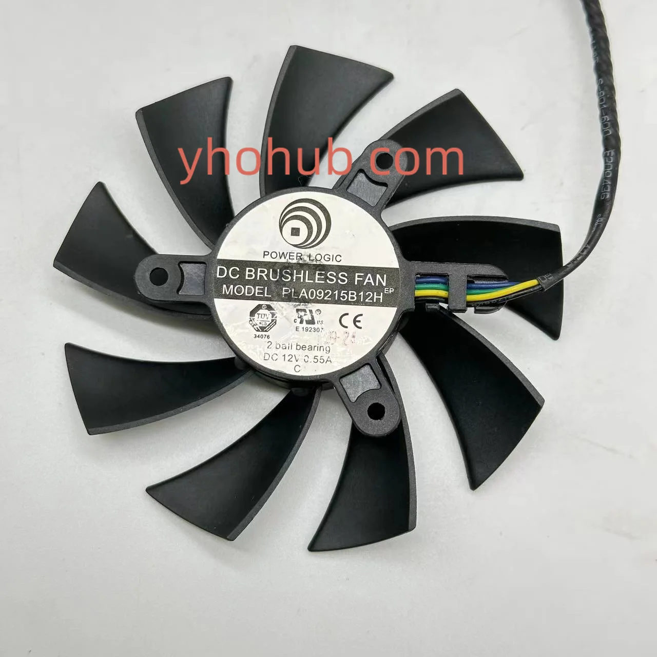 

Power Logic PLA09215B12H Server Cooling Fan DC 12V 0.55A 87x87x15mm 4-Wire