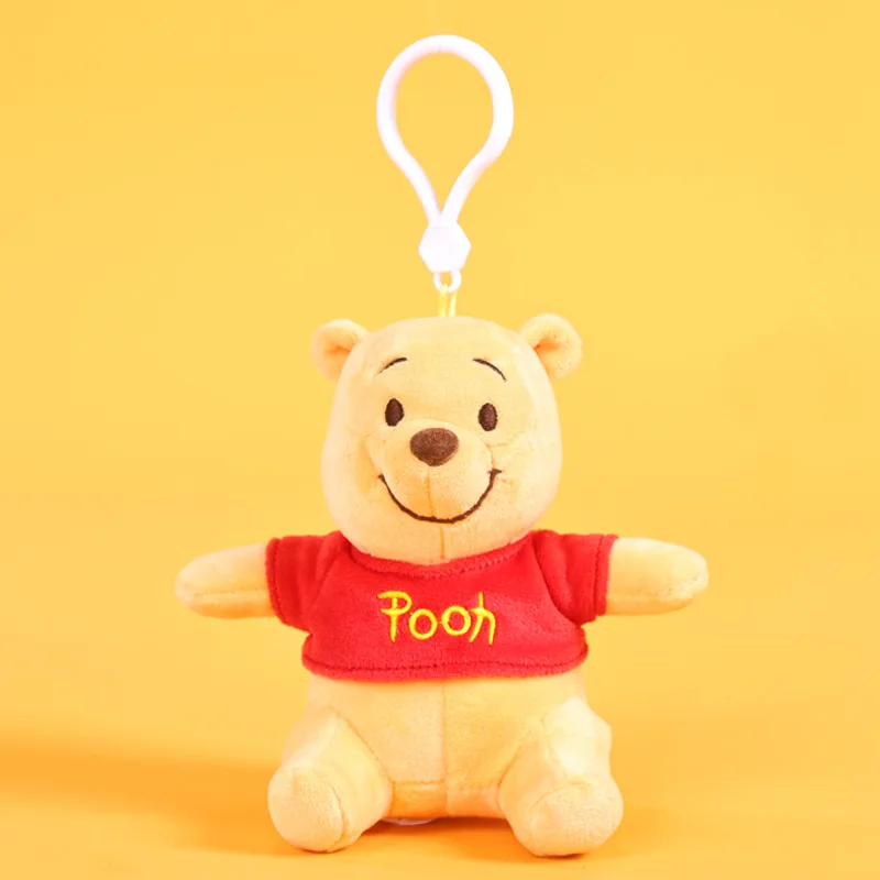 オリジナルディズニーぬいぐるみくまのプーさんスクールバッグペンダントかわいい人形ぬいぐるみキーチェーンバッグ用ホリデーギフトかわいいキーホルダー