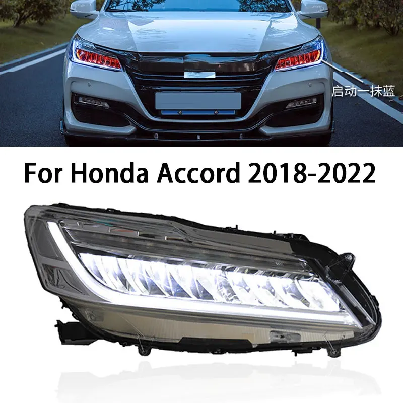 

Car Lighting For Honda Accord G9.5 LED Headlight 2018-2022 Headlights Accord DRL Turn Signal High Beam Angel Eye Projector Lens