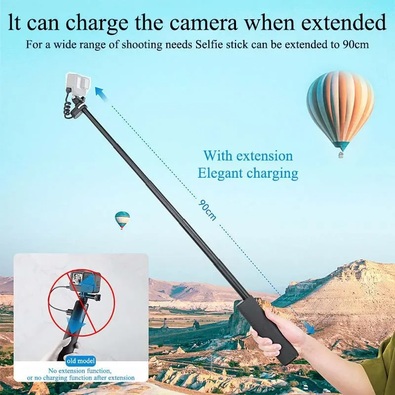 Sports Camera Accessories Charging Selfie Sticks 10000mAh Power Bank Universal For GoPro For DJI For Insta360 Action Camera