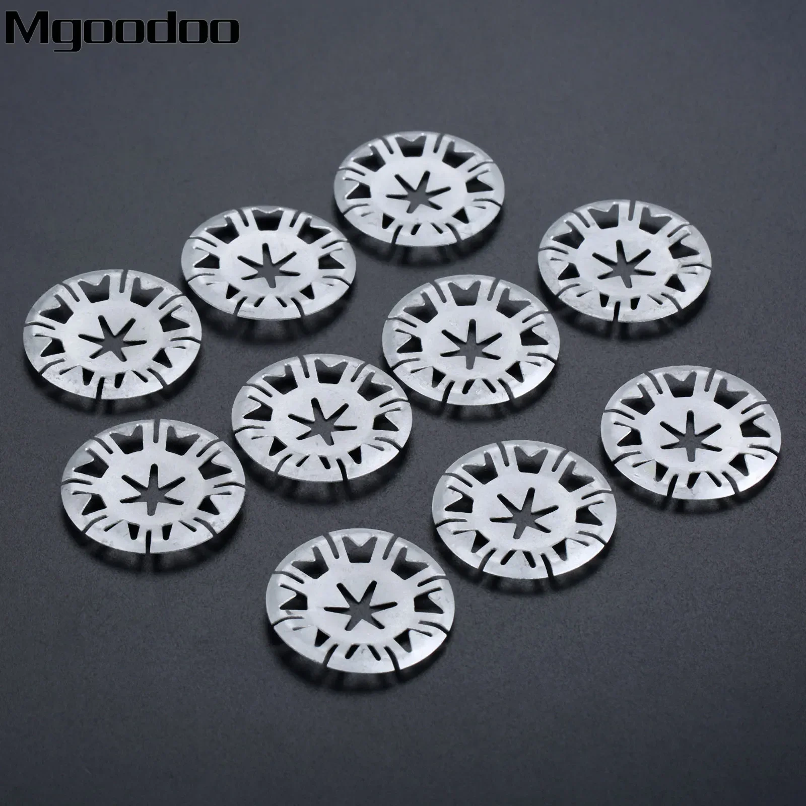 Mgoodoo 10Pcs Exhaust Heat Shield Clip Nut Washers for TRANSPORTER T4 T5 For GOLF LUPO POLO N90796501 MC0388