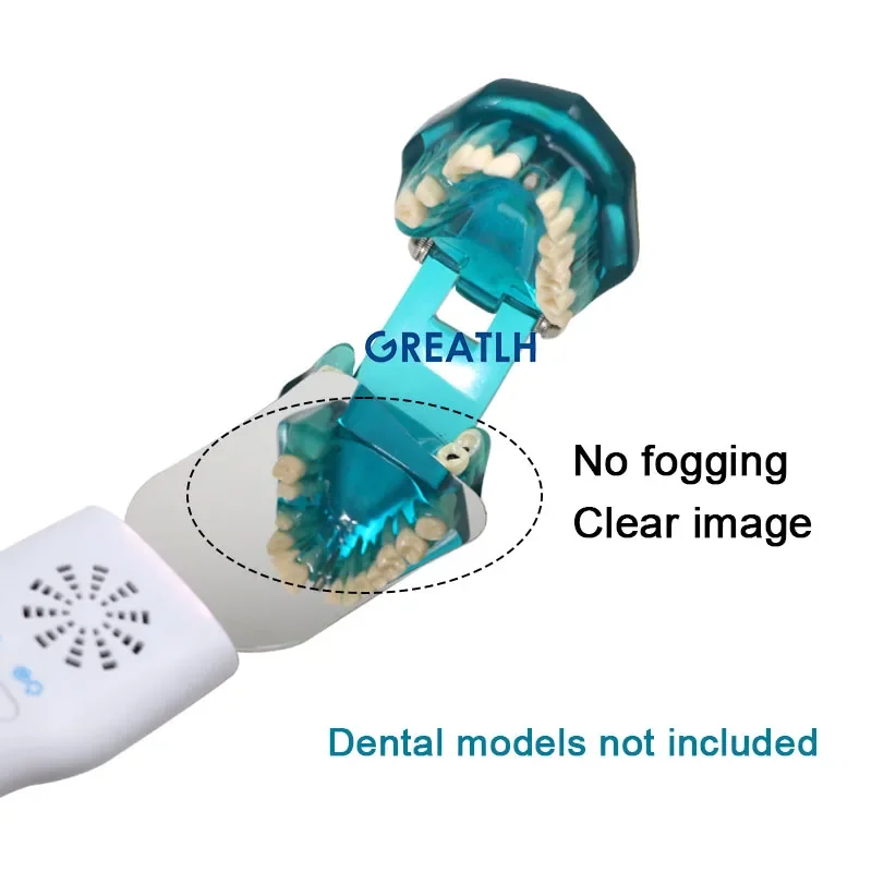 GREATLH Dental Automatic Anti-fog Mirrors Orthodontic Reflectors with LED Light Dental Tools Instrument