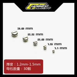 CJ Hobby Armor Screw Flat Head Screw 30PCS Alloy Detail-up Parts Modification Models Toys Metal Accessories