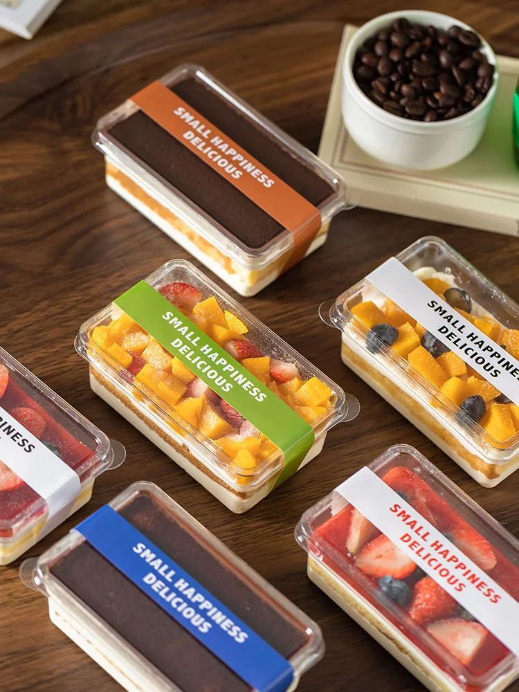

Disposable Tirsu Cake Box Fruit Layered Soy Milk Cake Baking Sweet Dert Paaging Transparent Cover Kitchen Cooking Tools