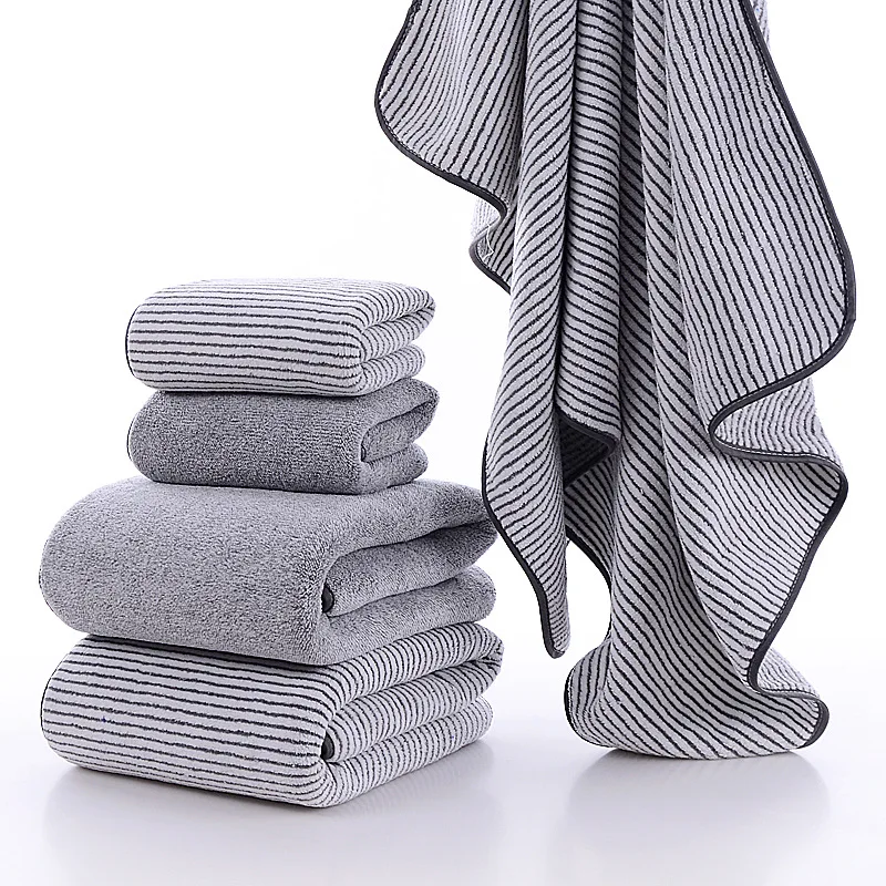 Thick body bath towels, gym ultra-fine fiber towels, spa sports bathrobes, bathroom beach towels, household towels