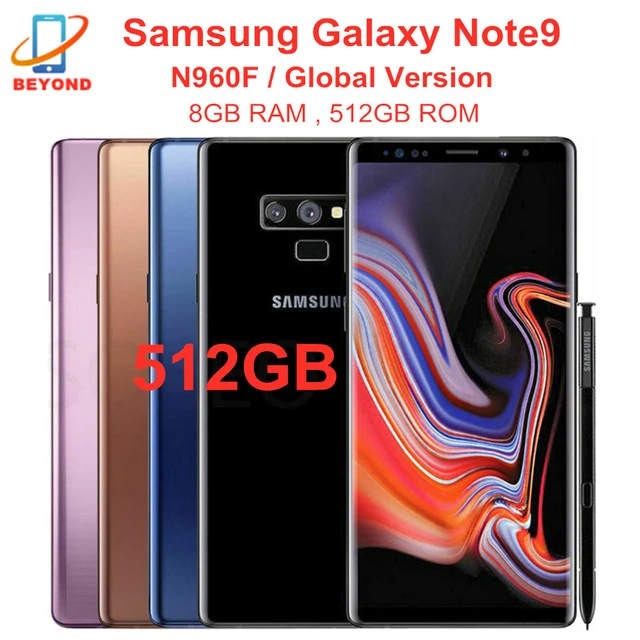 Samsung Galaxy Note9 Note 9 N960f 512gb Rom Mobile Phone 8gb Ram Octa Core  6.4