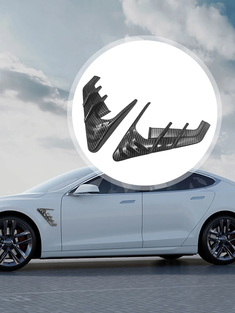 Side Camera Indicator Protection Cover Decoration Car Camera Side Wing Panel Cover Modification Accessories for Tesla Model 3 Y