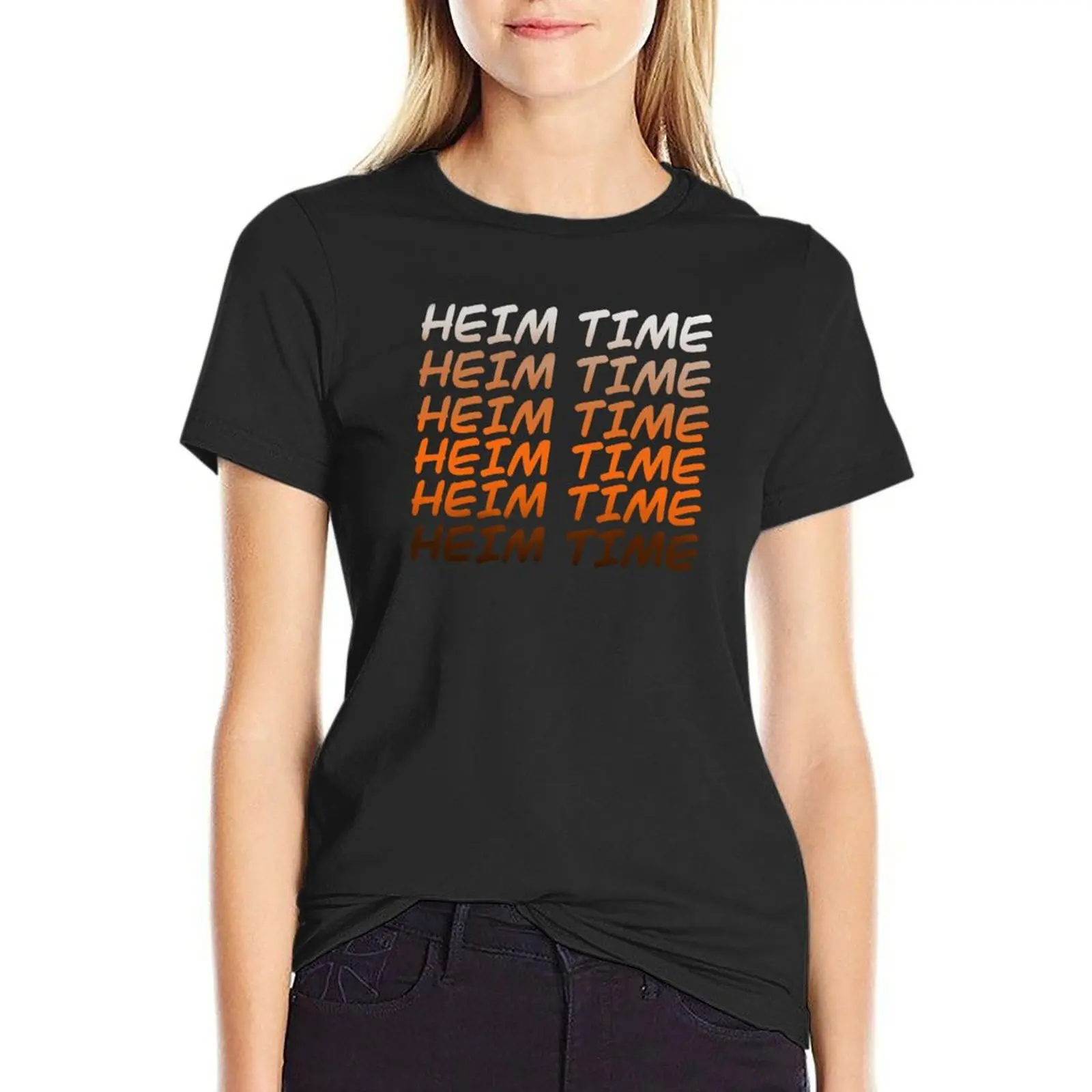 

Heim Time T-Shirt graphics korean fashion Blouse workout shirts for Women