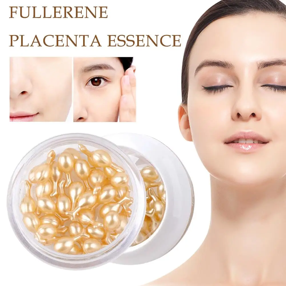 Fulereno Sheep Placenta Platinum Cream, Líquido Facial Hidratante Intensivo, Essência de Colágeno, 1Pc, Z1K4