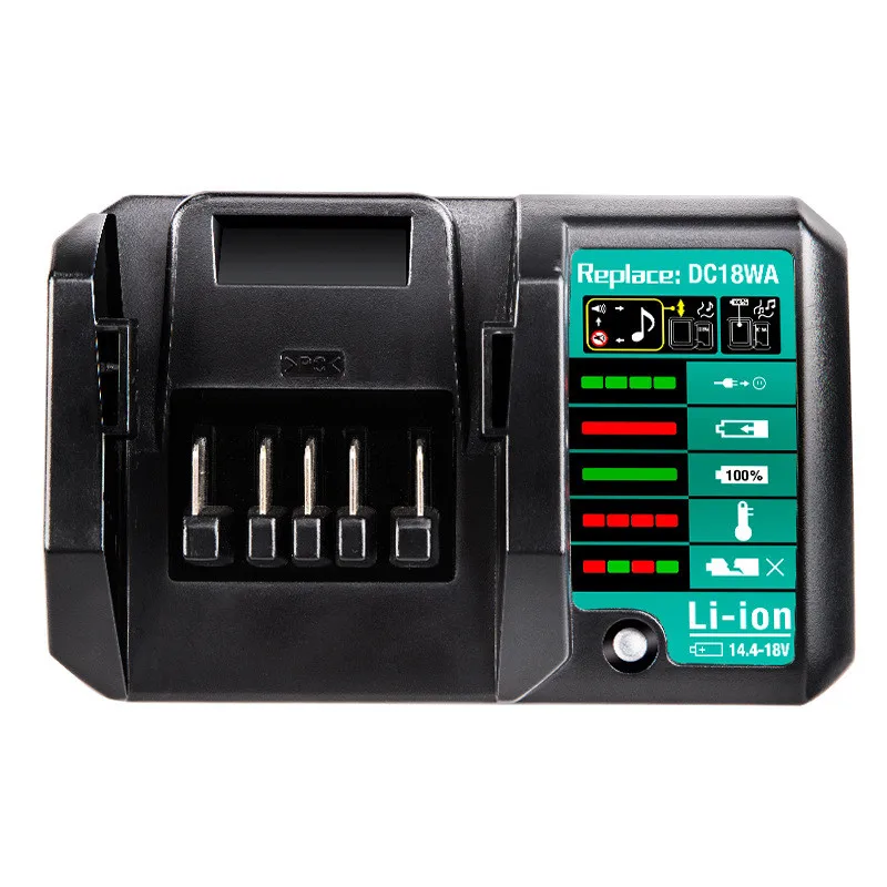 Imagem -02 - Carregador de Bateria Li-ion para Makita Bateria de Lítio Dc18wa 14.4v 18v Bl1415g Bl1413g Bl1815g Bl1820g Bl1811g Bl1813g