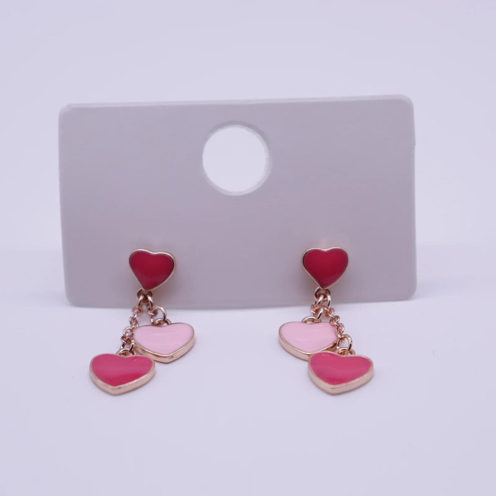 Multicolor Stud Heart Drop Dangle Earrings for Women Girls Elegant Trendy Jewelry Gift