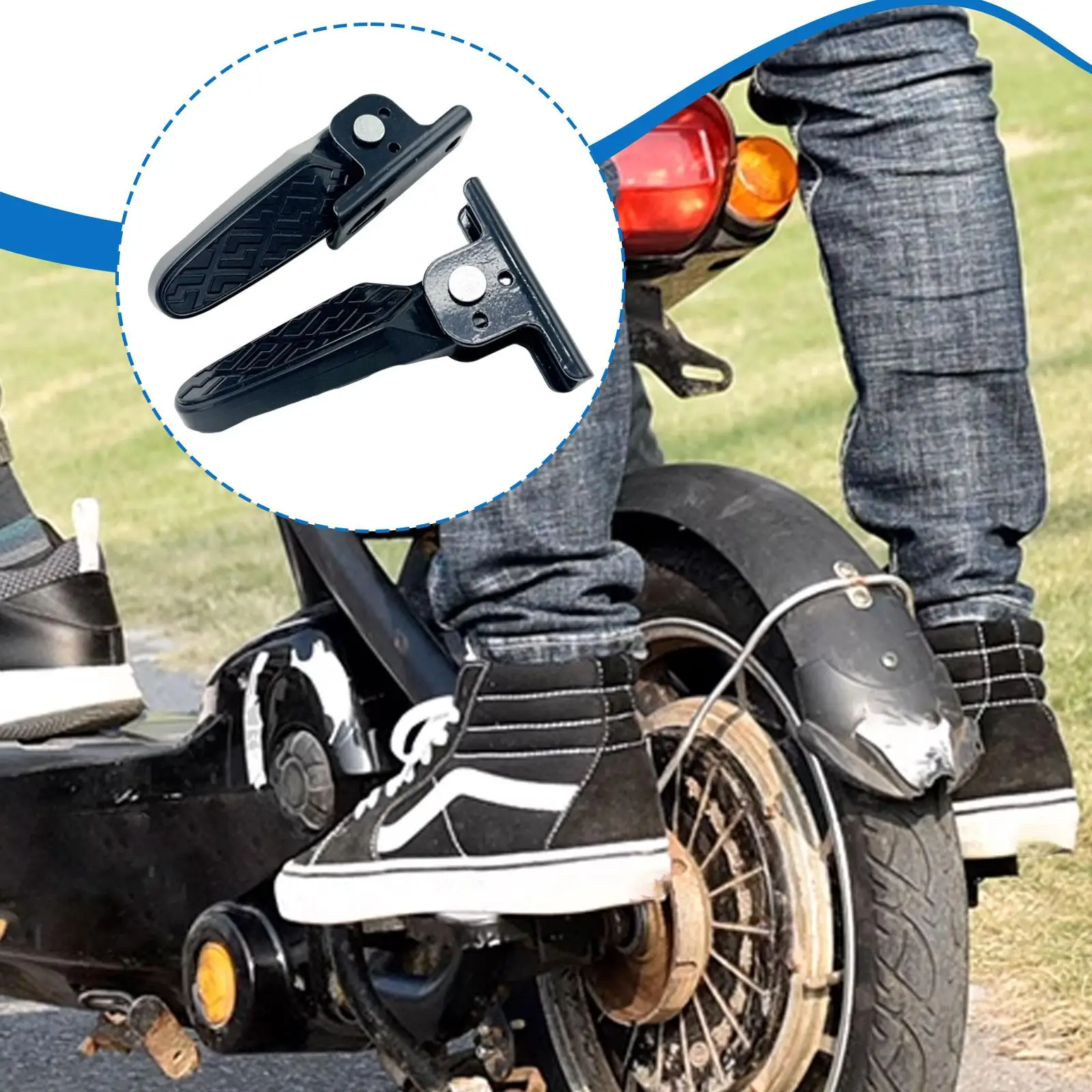 

Задние педали для электрического велосипеда, многофункциональные, простая сборка, задние подножки