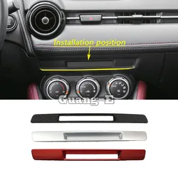 Inner Control Seat Heater CD Decorative Frame Socket Charge Lighter Switch Trim For Mazda 2 Demio 2015 2016 2017 2018 2019 2020