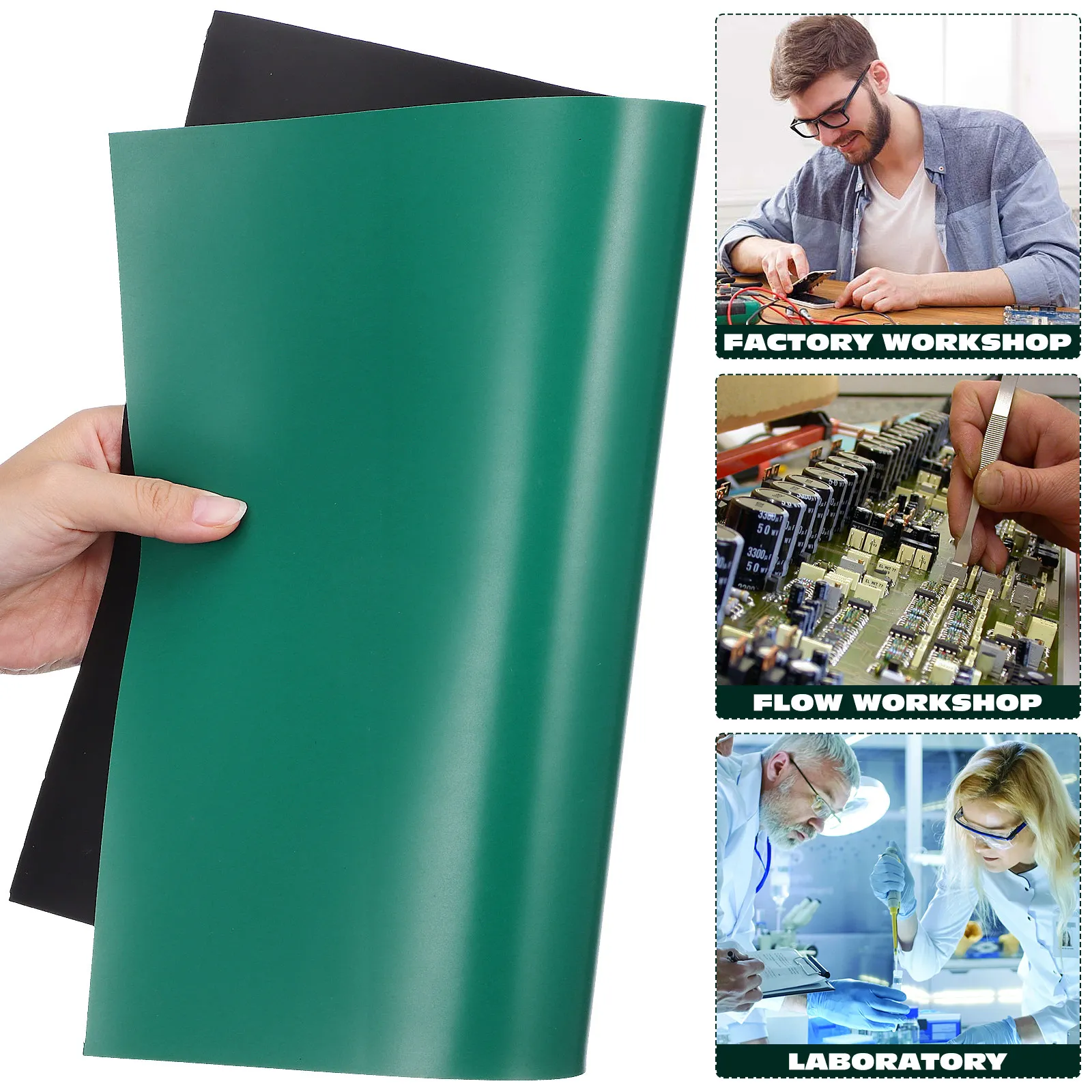 Resistant Anti Static Mat High Temperature For Phone Repair Station Electronics Engineer Non Wear Work
