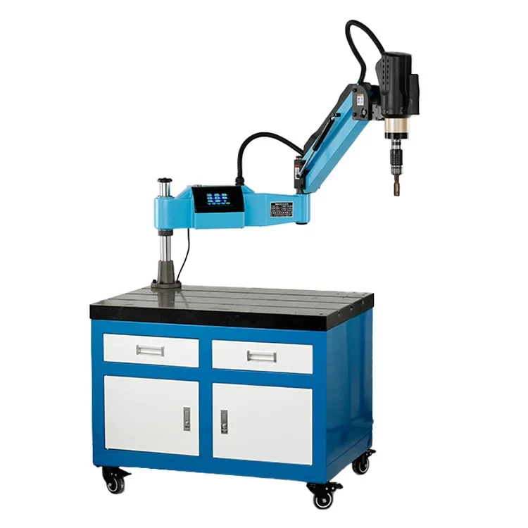 Automatic Servo Tapper Touch Screen Flexible Arm Drilling Threading Machine M3-M16 Universal Electric Tapping Machine