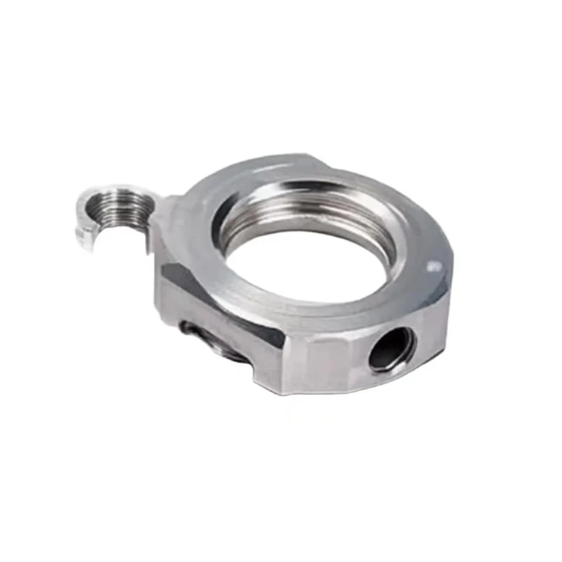 CNC stainless steel / aluminum alloy precision machined special-shaped threaded rings Multi-threaded hole adapter rings