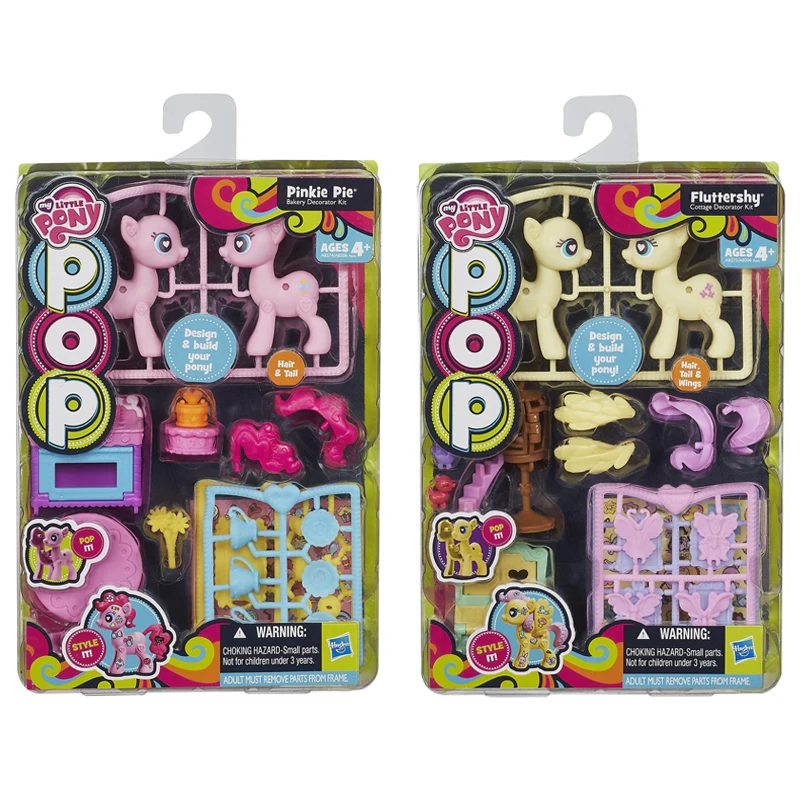 

My Little Pony Pop Pinkie Pie Bakery Decorator Kit Fluttershy Cottage Decorator Kit Design Build Your Pony Hair Tail Wings Toys