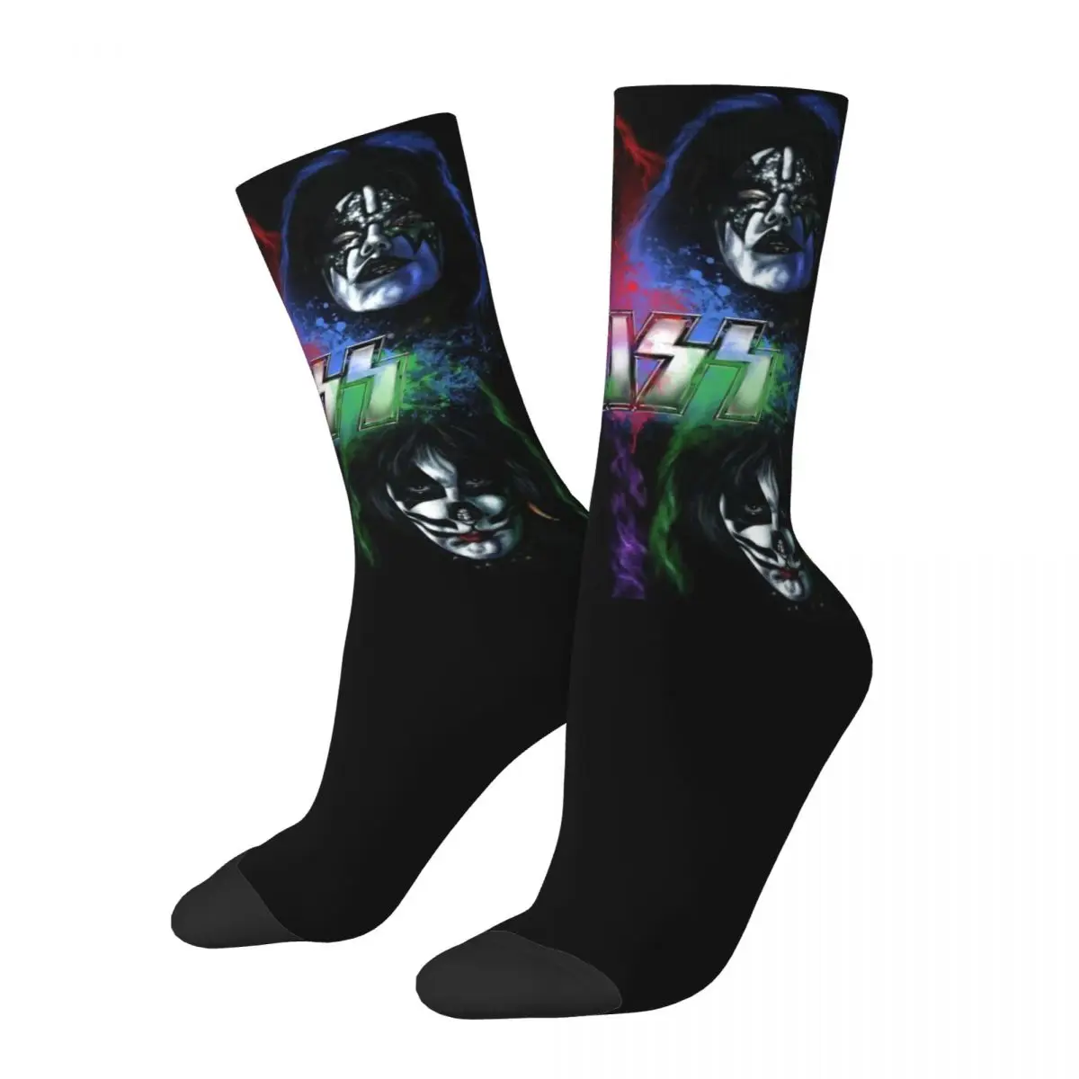 The Demon Kiss Band Gene Simmons Accessories Crew Unisex Socks Windproof 3D Print Happy Socks Street Style Crazy Sock