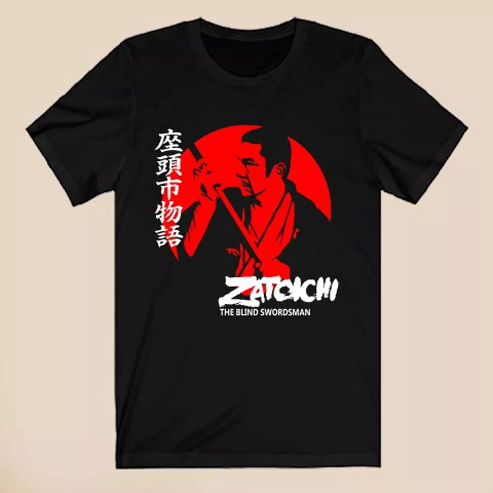 

Zatoichi Blind Swordsman Japanese Sword Samurai Men's Motorcycle Riding Sports Summer cotton high-quality streetwear