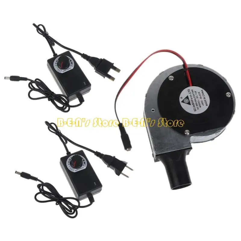 

Y1AD Вентилятор для барбекю Вентилятор для приготовления барбекю DC12V 110x110x28mm Регулируемый вентилятор для приготовления на