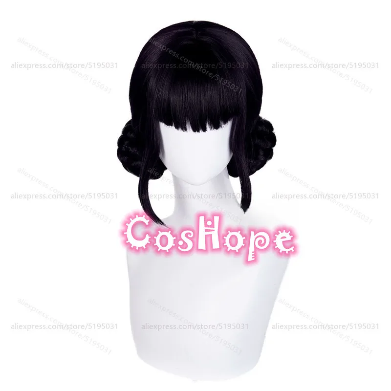 KPop デーモンハンターズ ゾーイ コスプレウィッグ黒紫かつらアニメ耐熱合成かつらハロウィンカーニバル衣装