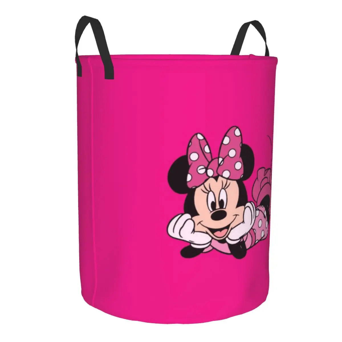 Custom Mickey Mouse Minnie Disney Laundry Hamper Large Storage Basket Cartoon Girls Boys Toy Organizer