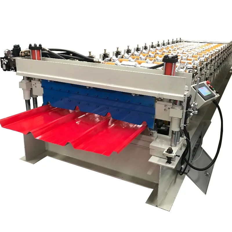 YG Customized Tr 4 Tr 5 South America Peru Columbia Popular Roof Sheet Double Layer Tile Making Roll Forming Machine