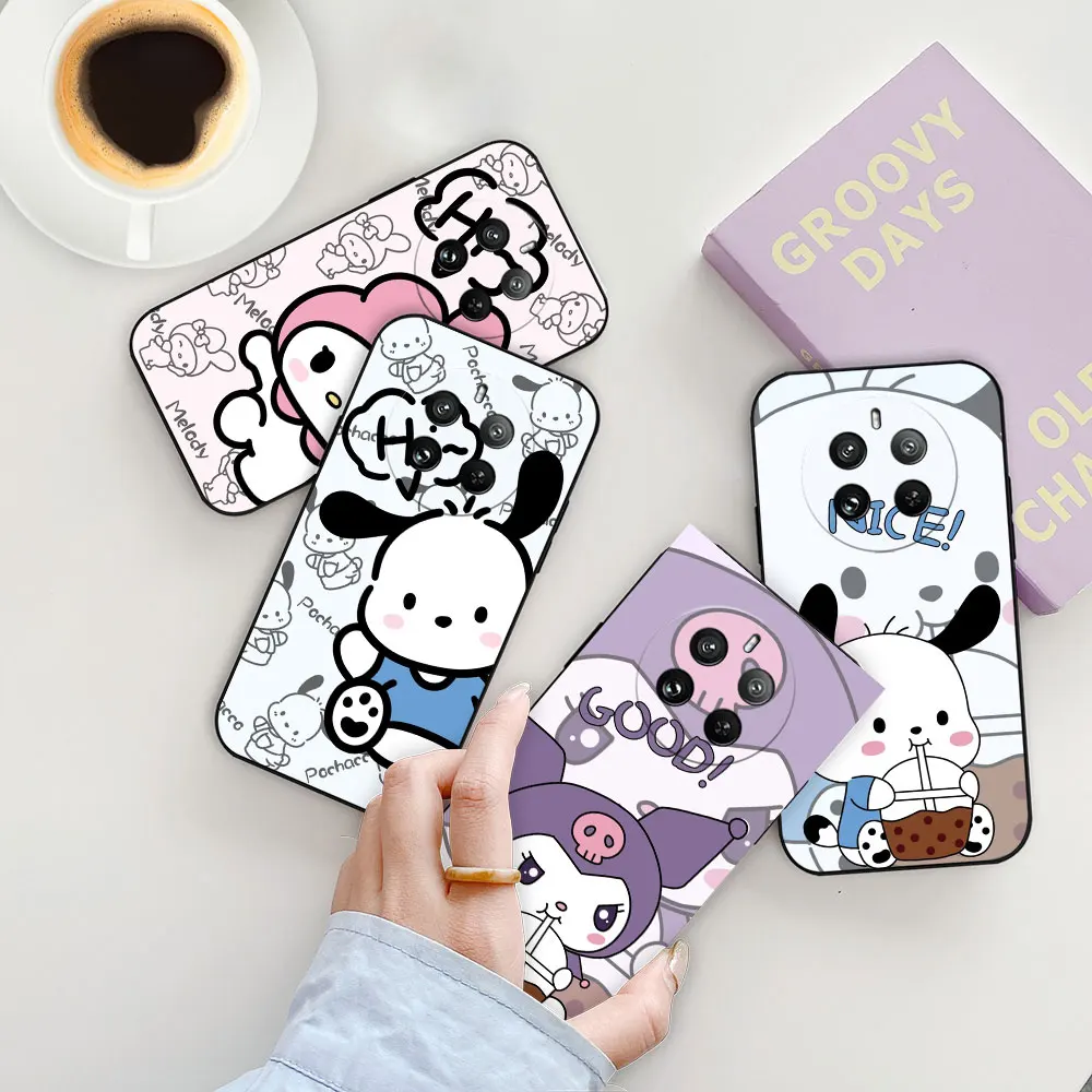 Anime Kuromi Pochacco My Melody Phone Case For HONOR 8 8X 9X 10I 10 20 70 90 LITE X7 X7A X8 X9 X9A HUAWEI Y6P Y7 Y7A Y9 PRO 5G