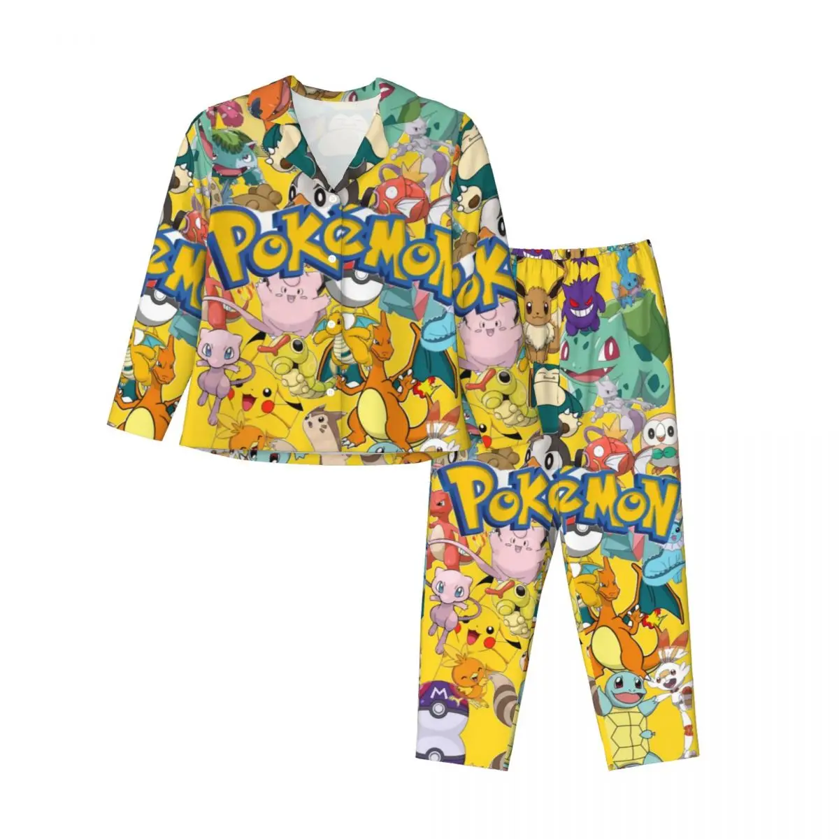 

Женская пижама Pokemon, комплект из 2 предметов, домашняя одежда, пижама для женщин