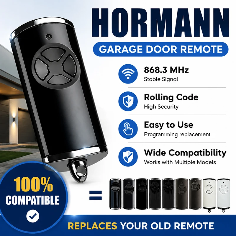 868 МГц HORMANN BS Series HSE4 HSE2 HSE1 HS5 HS4 HS1 HSS4 HSD2 HSP4 868 BS BiSecur Garage Remote Control Electric Gate Control