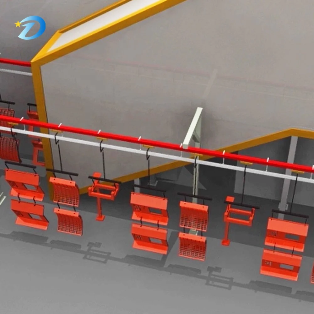 Small Industrial Metal Coating Machinery Hanging Automatic Spraying Production Line with Green Environmental Protection