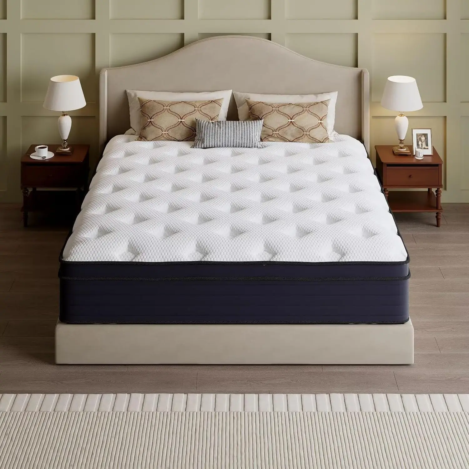 14 Inch Hybrid Memory Foam Mattress in a Box, Cooling Gel for Pressure Relief & Back Pain Support, Customized