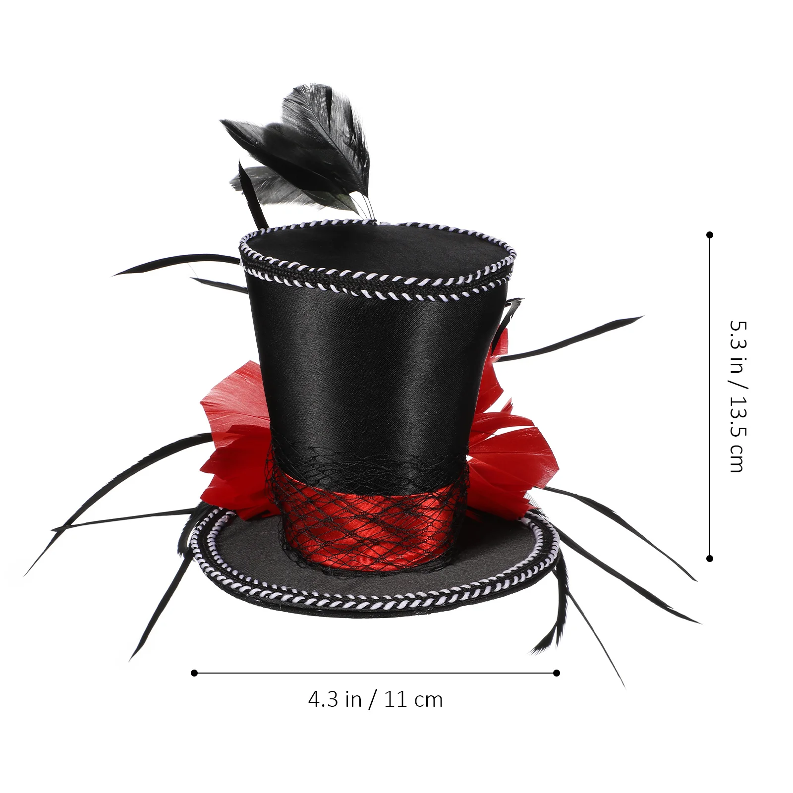 

Mini Top Hat Headband Fashionable Lightweight Party Hairband Halloween Hairband Costume Accessories Top Hat Headband