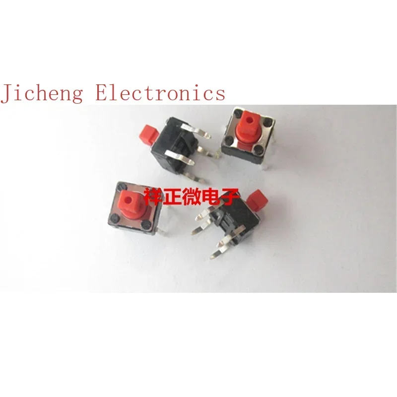 10PCS Imported Japanese Square Head 6*6*7.3MM4-pin Vertical Micro-touch Key Switch 4-pin 6x6x7.3