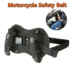 Universal Motorcycle Scooters Safety Belt Back Seat Passenger Grip Grab Handle Non-Slip Strap Motorcycle Seat Strap For Kids