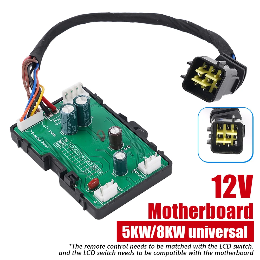 

For 12V Parking Heater Controller Diesel Air Heater LCD Monitor Switch + Remote Control + Control Motherboard Car Accessories