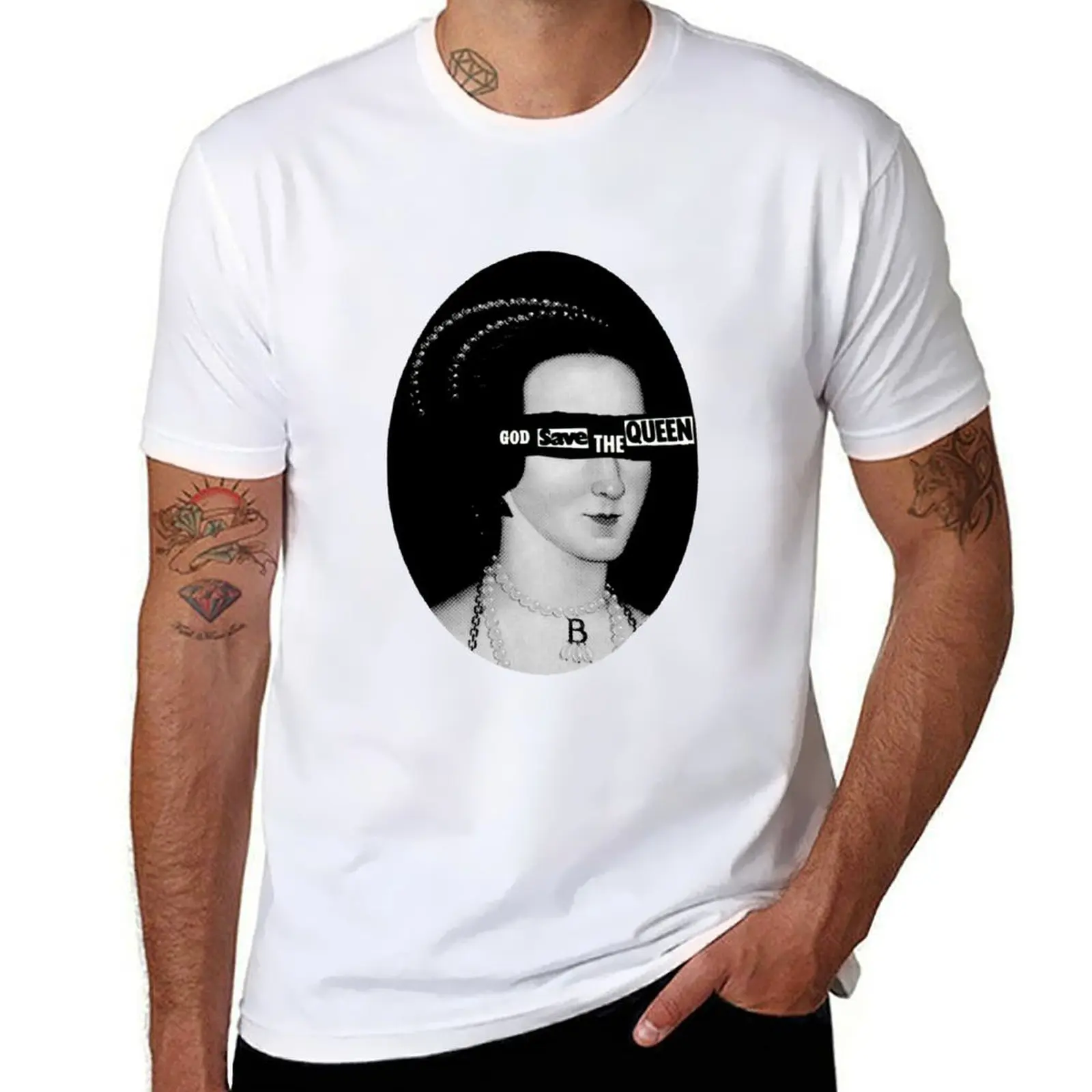 

God Save the Queen - Anne Boleyn T-Shirt oversized graphic tee quick-drying Men's t-shirts