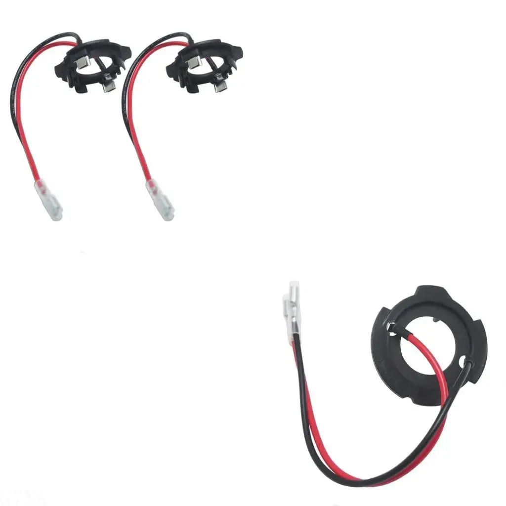 G7NA 2Pcs H7 LED Bulbs Deck Plastic Base Headlamp Holder Retainer Fit for Golf 5 MK5 Auto Lighting Parts
