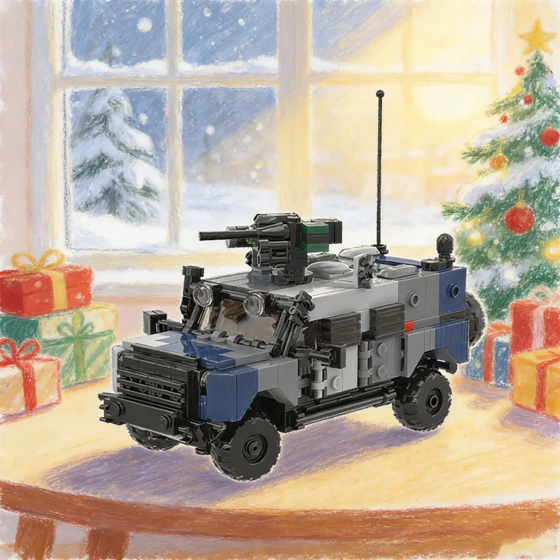 

389 шт. MOC Messenger бронепатрульная машина создатель модели строительных блоков архитектура Рождественский подарок игрушки идея образование