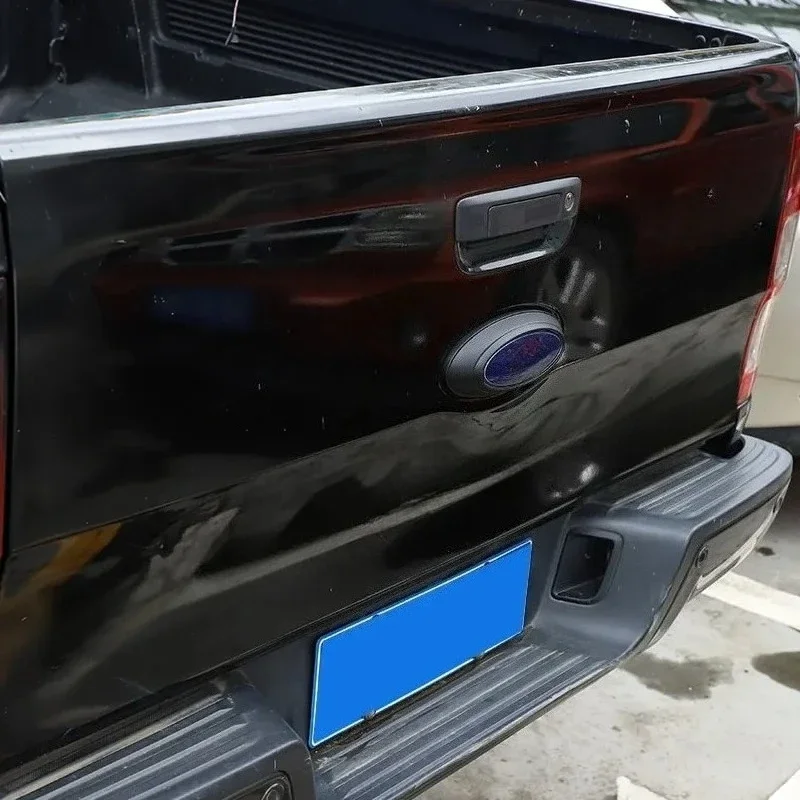 

For Ford Ranger Wildtrak T6 T7 T8 2015-2022 Car Accessories ABS Carbon Fiber Car Tailgate Logo Cover Decorative Sticker