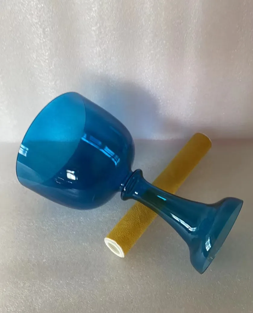 

practitioners 396hz frequency Crystal singing chalice indigo color error: +/-2hz about 5.5"